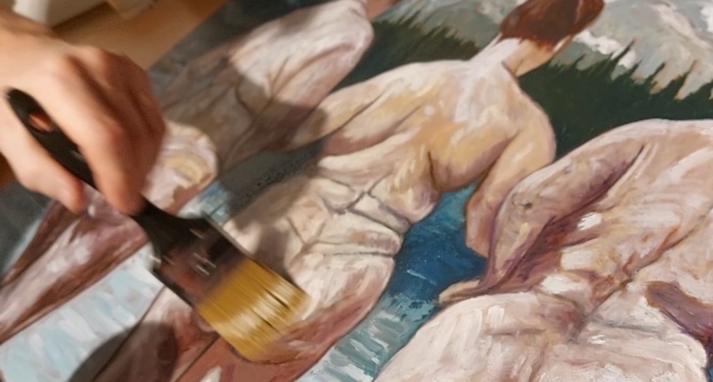 Three Mountain Graces Receive Their Final Varnish